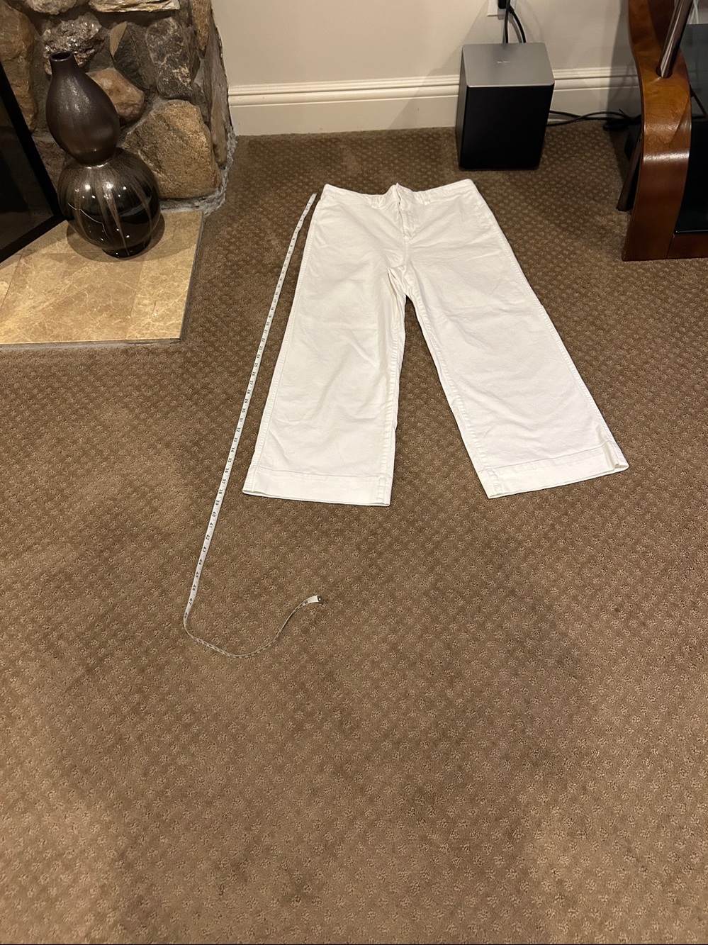 GAP Factory White High-Rise Wide-Leg Crop Jeans - Picture 7 of 13